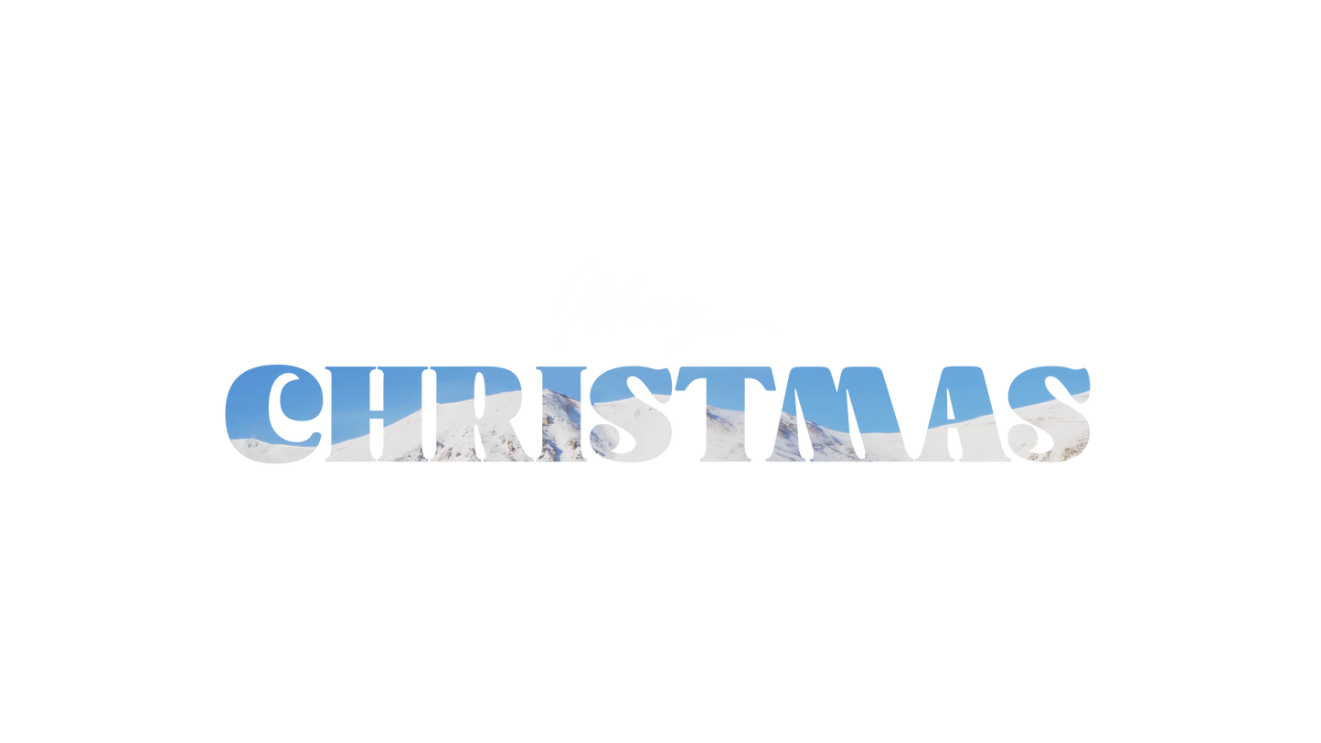 Mountain Snow Merry Christmas