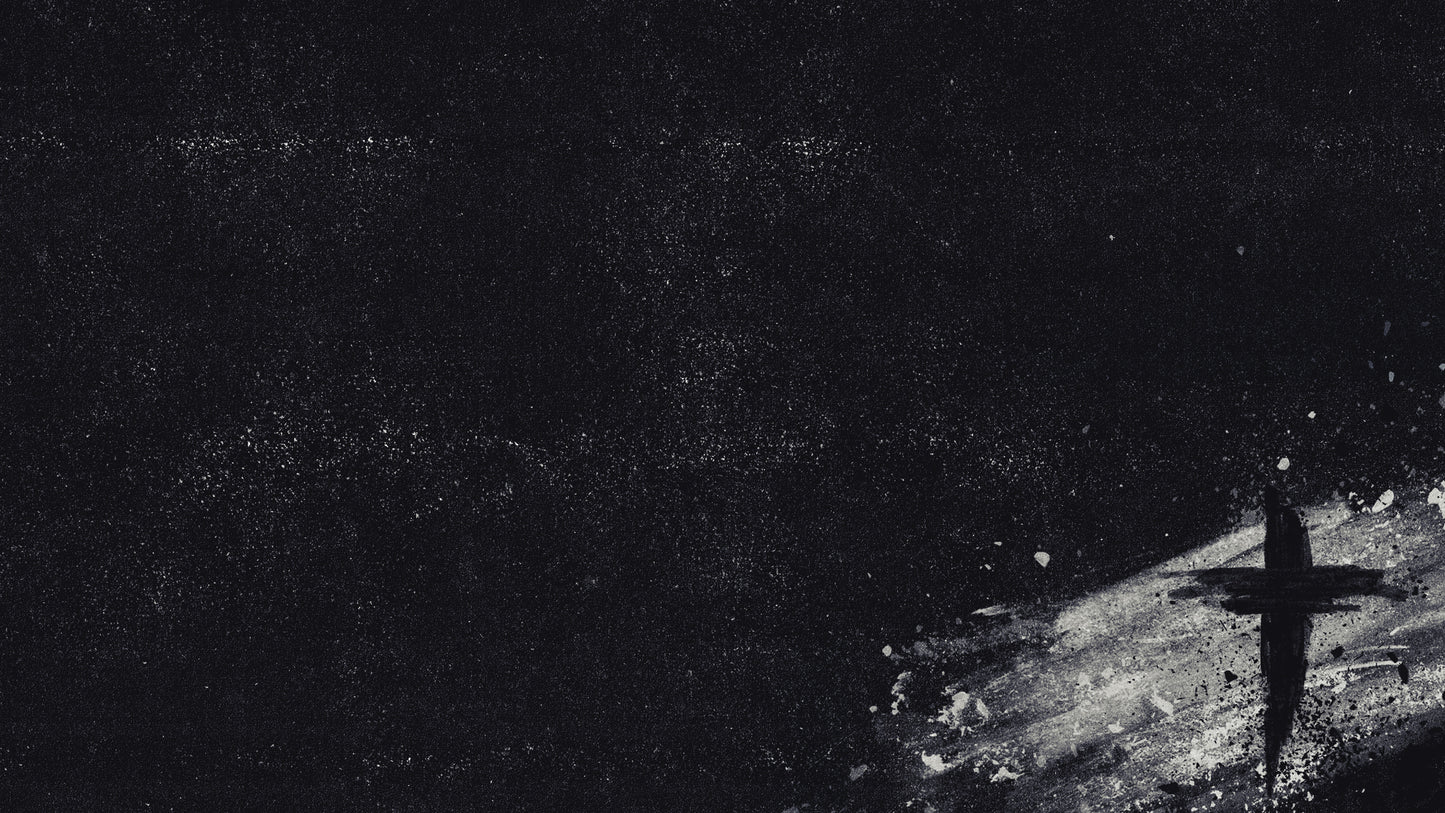 Painted Ash Cross Black White Corner