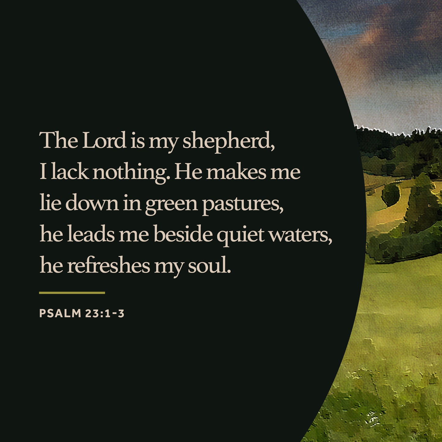 Psalm 23:1-3