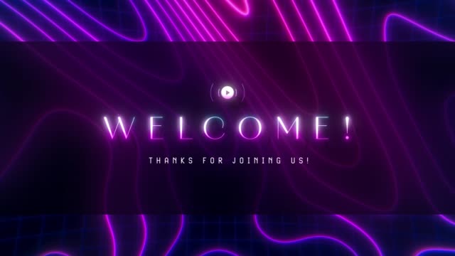 Neon Topo Welcome Stream Motion