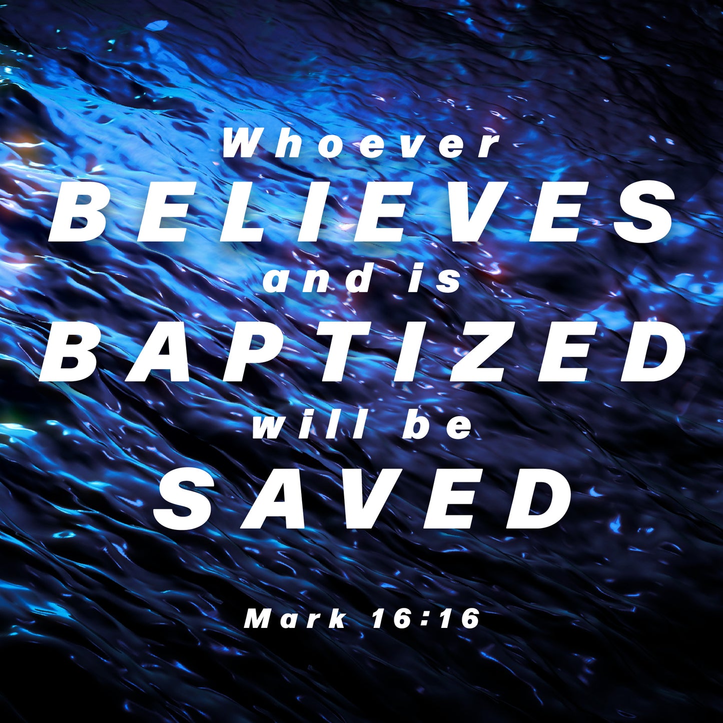 Reflective Water Scripture