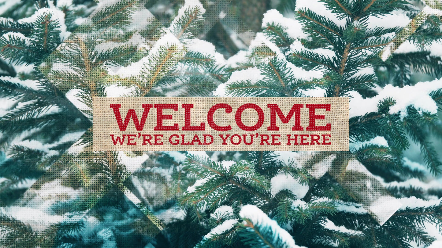 Rustic Christmas Welcome