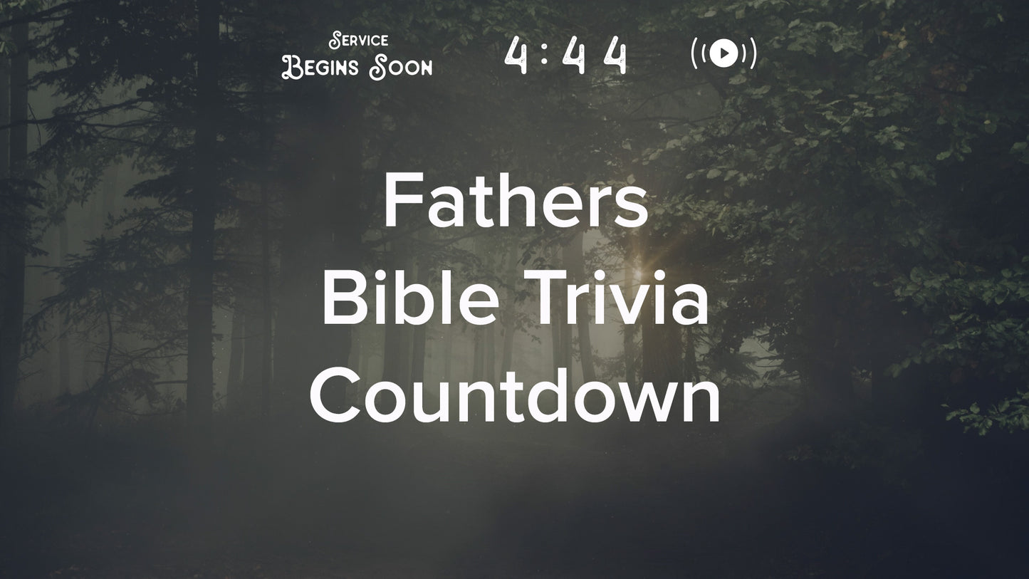 Lumberjack Dad Trivia Countdown