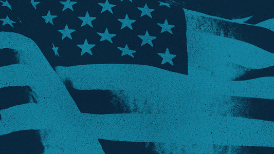 Veterans Day Blue Flag