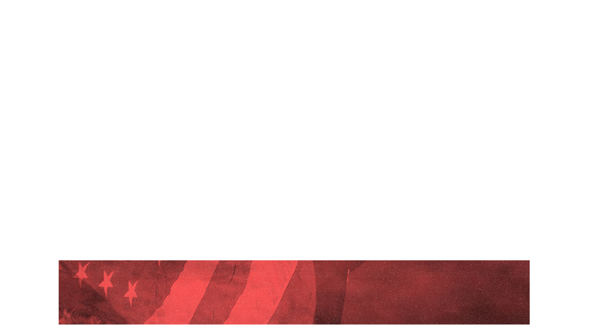 Veterans Day Flag Lower Third Full Blank