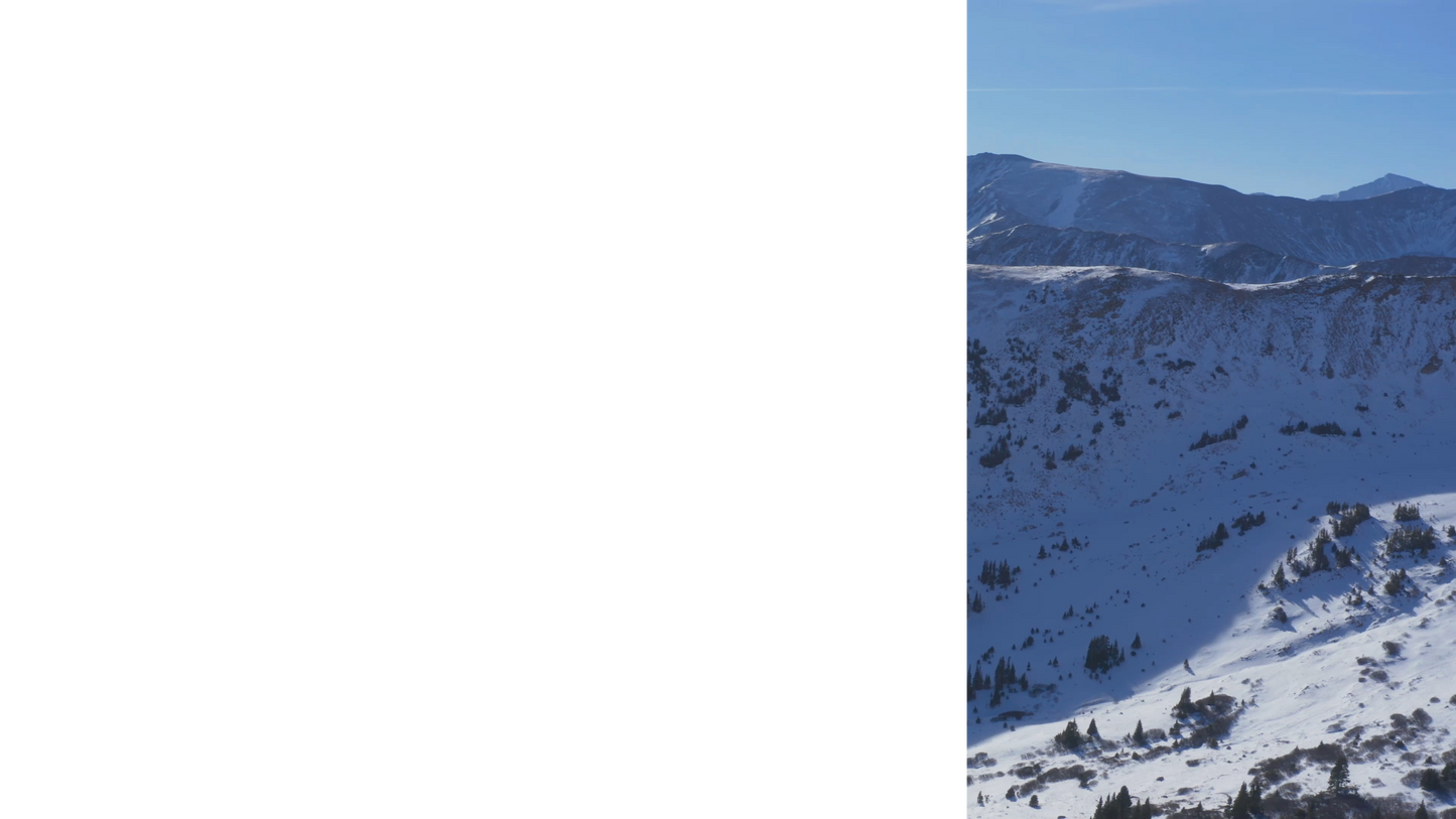 Mountain Snow Lower Third Right Blank