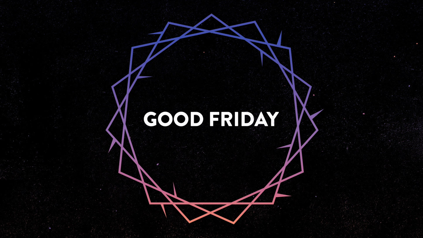 Gradient Good Friday Crown Title Still