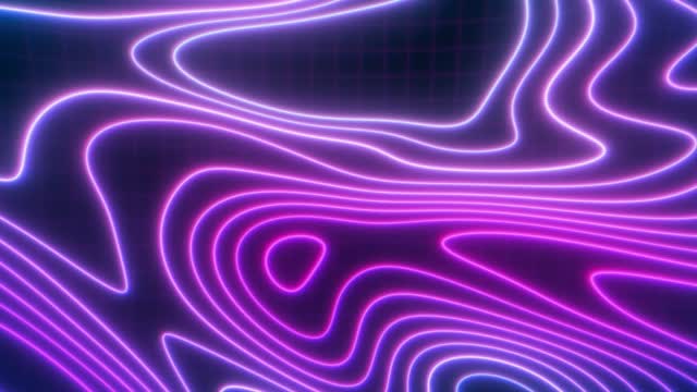 Neon Topo 8 Motion