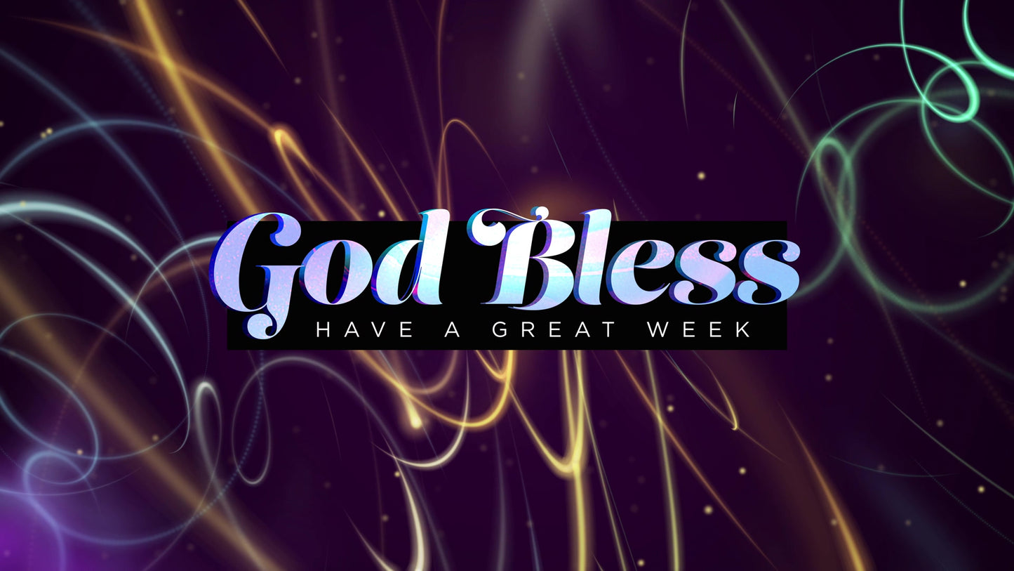 Fractal Glow God Bless 02