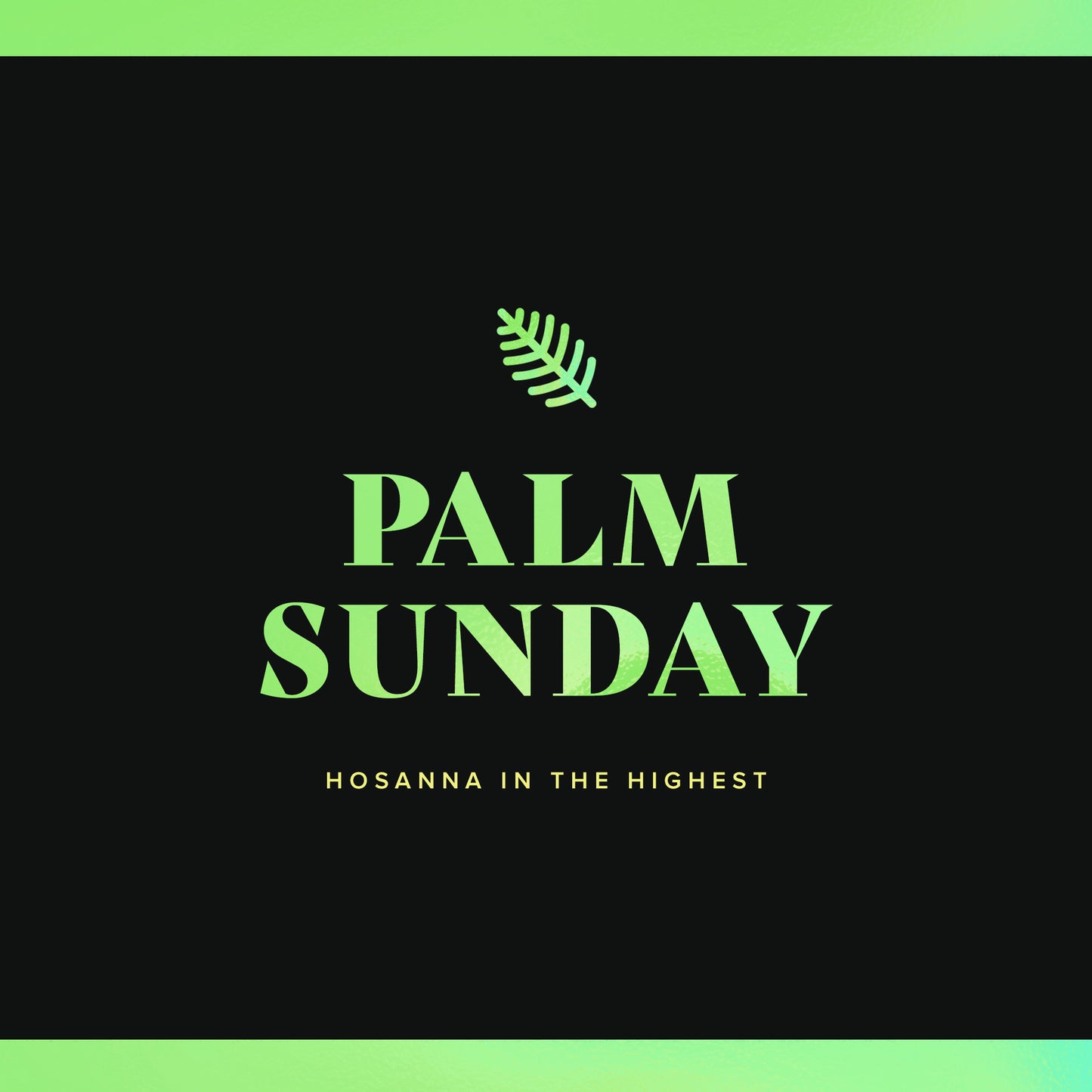 Palm Sunday