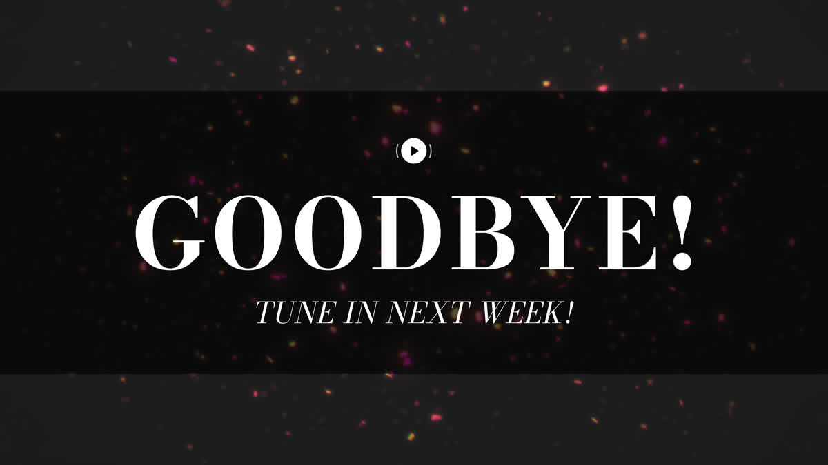 Glitterific New Year Exit Stream