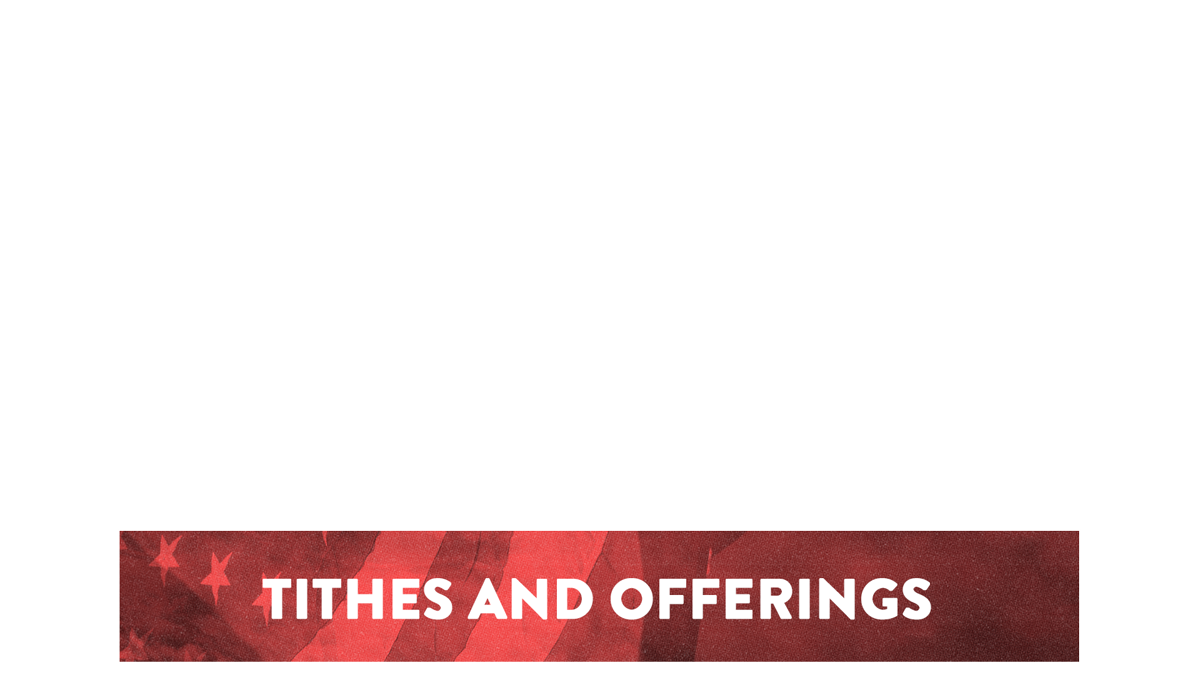 Veterans Day Flag Lower Third Tithes Offering