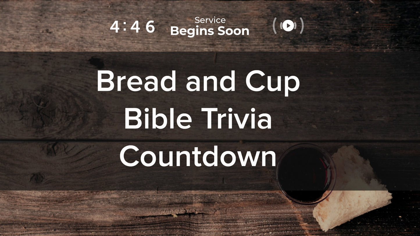 Bread And Cup Trivia Countdown