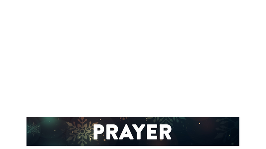 Vintage Christmas Lower Third Prayer Transparency