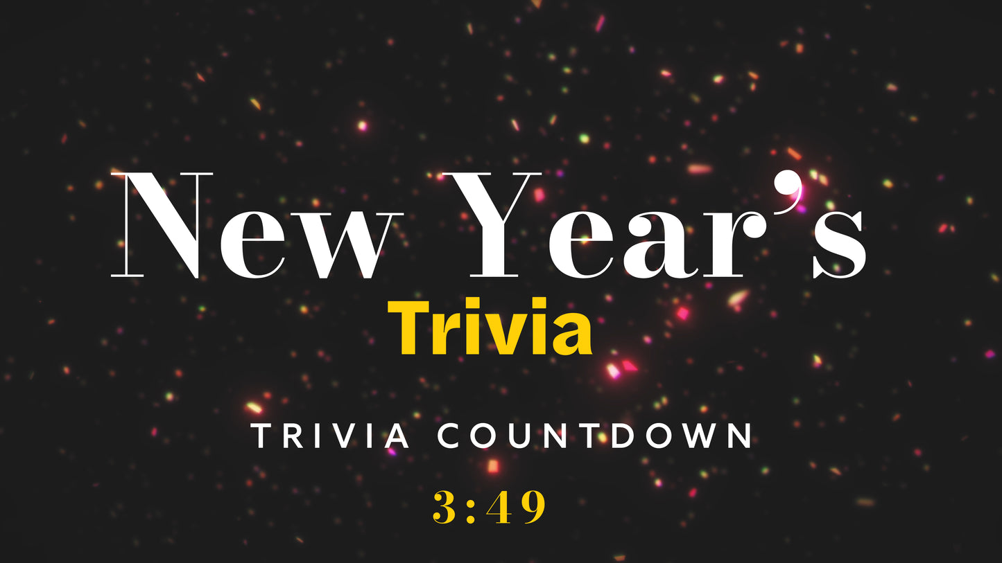 New Year's Trivia Countdown