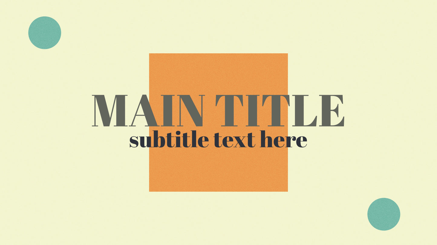 Main Title Custom Sermon