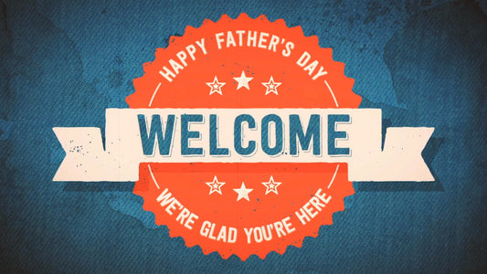 Father's Day Denim Welcome Still