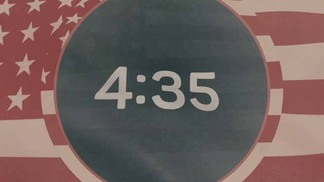 Vintage Waving American Flag Countdown