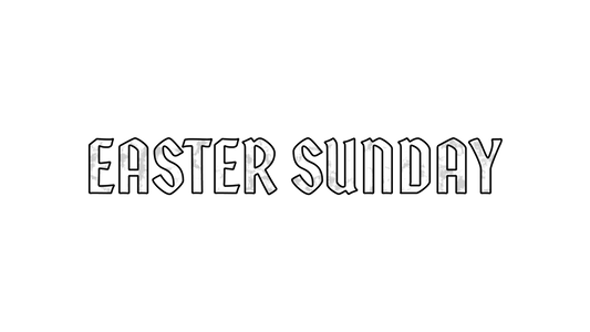 Holy Week Glass Easter Transparency