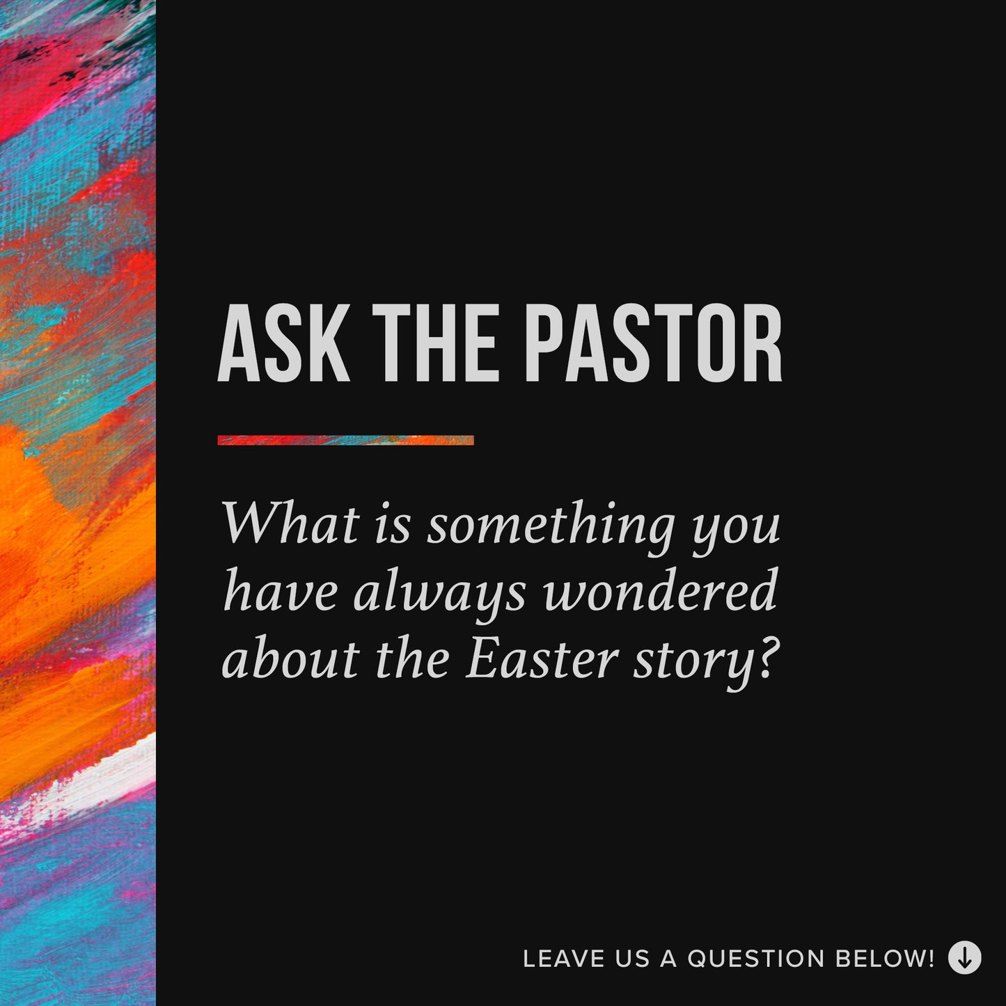 Ask The Pastor