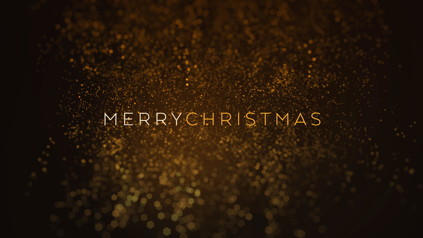 Christmas Gold Merry Christmas