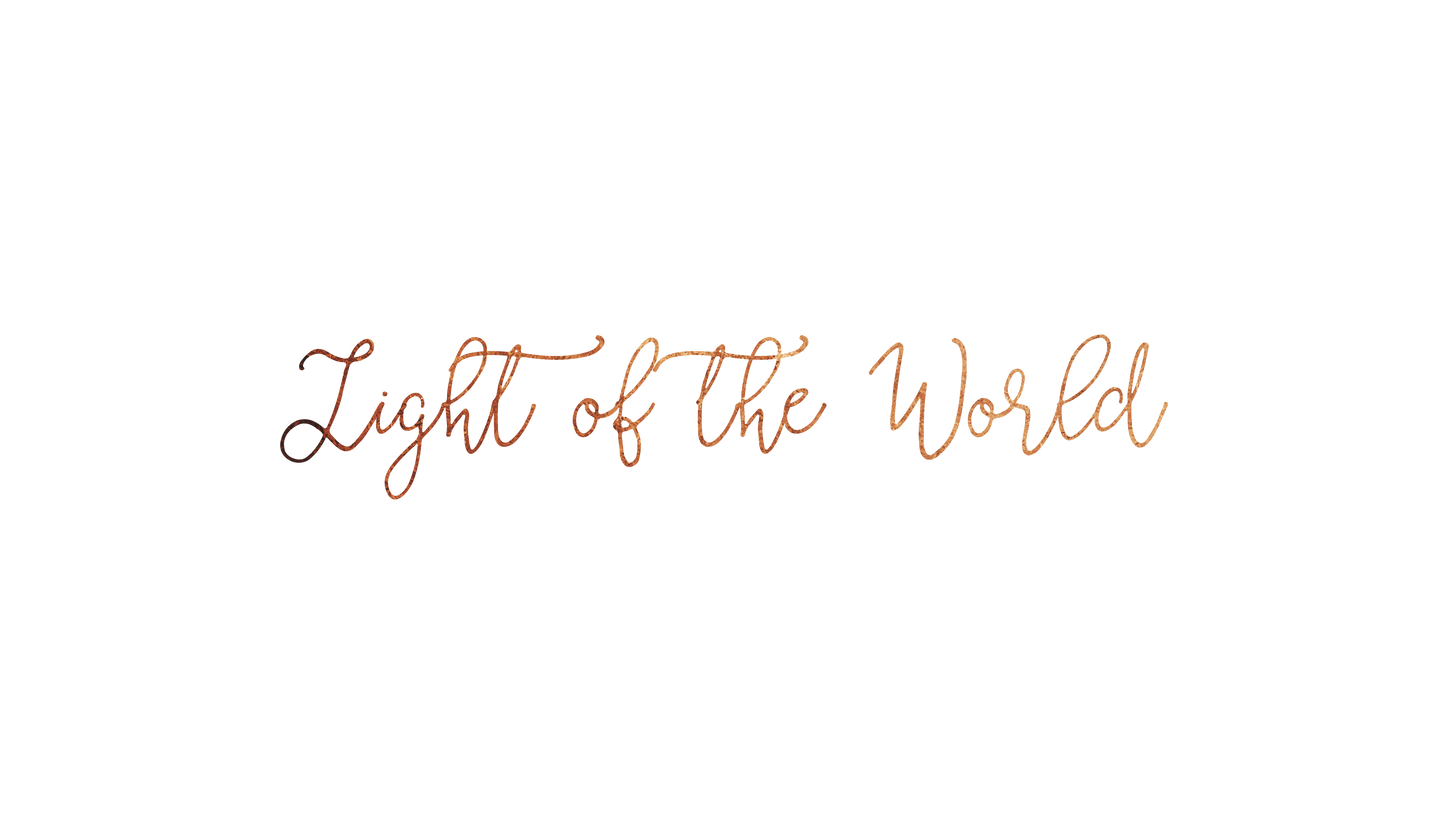 Christmas Candles Light of the World