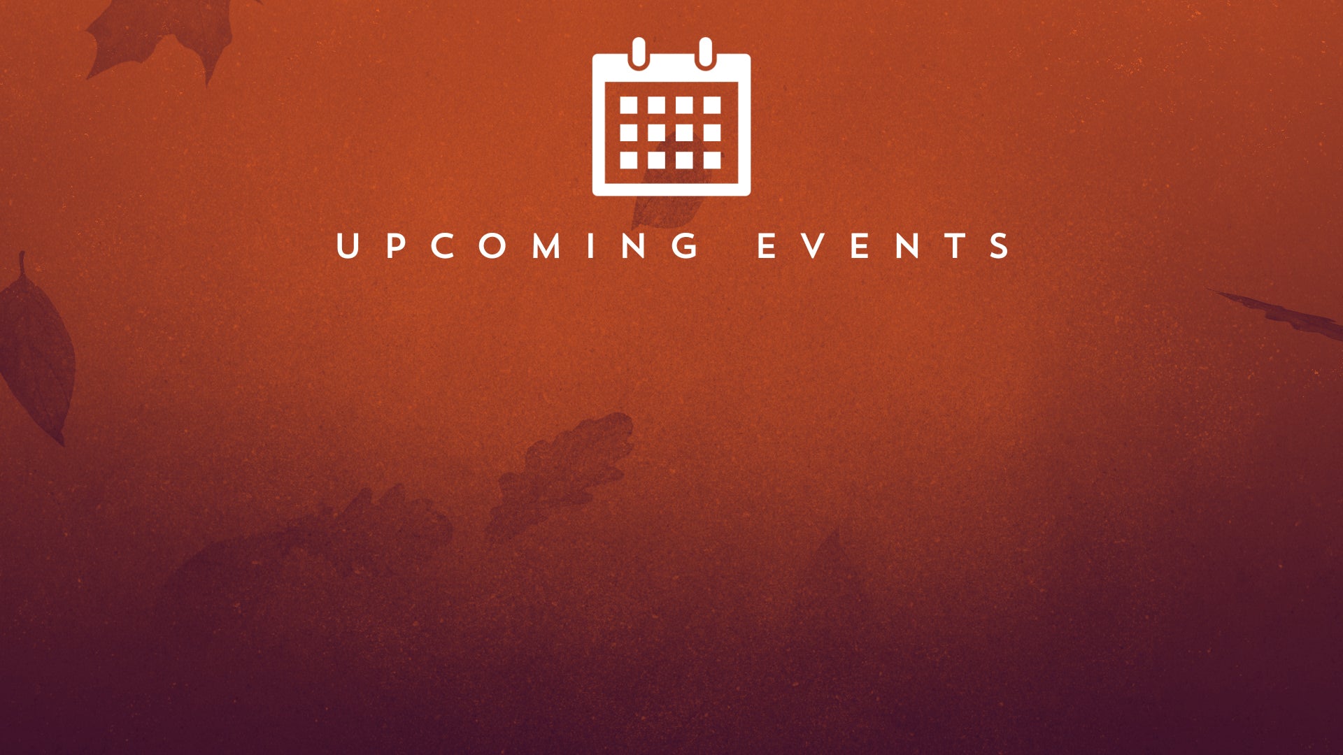 Painted Autumn Events Still | Shift Worship