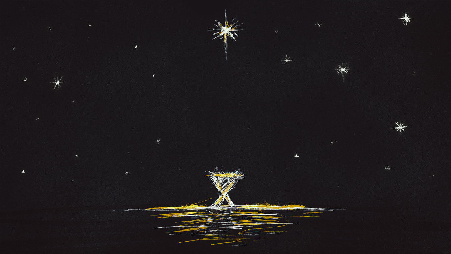 Christmas Sketches Manger