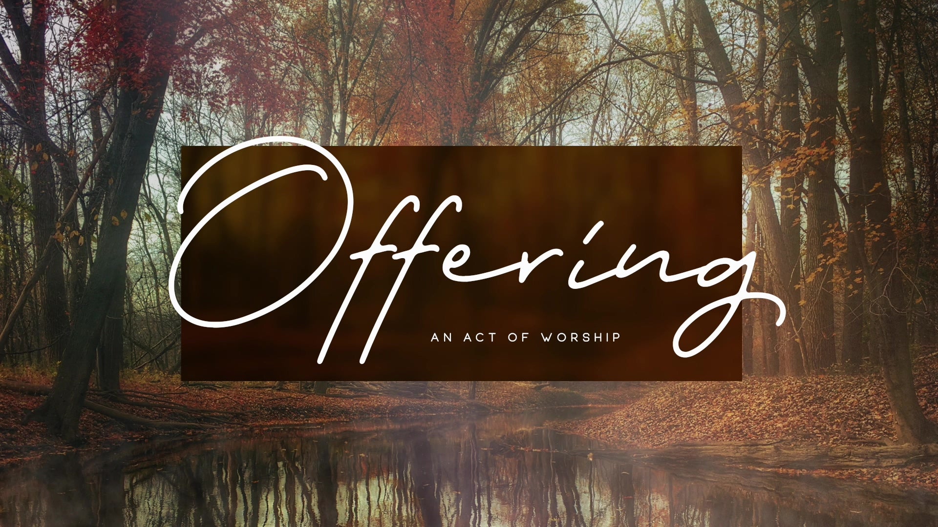 Deep Autumn Offering Still | Shift Worship