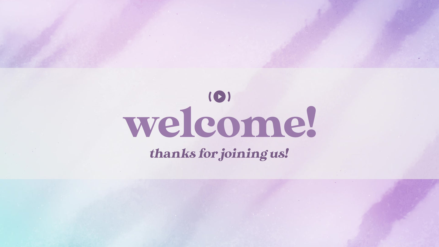 Wedding Day Welcome Stream