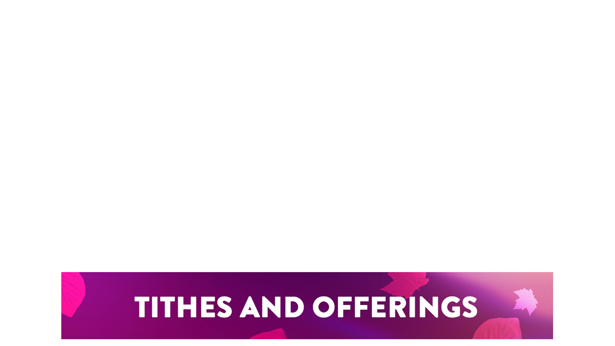 Light Leaves Lower Third Tithes Offering Transparency