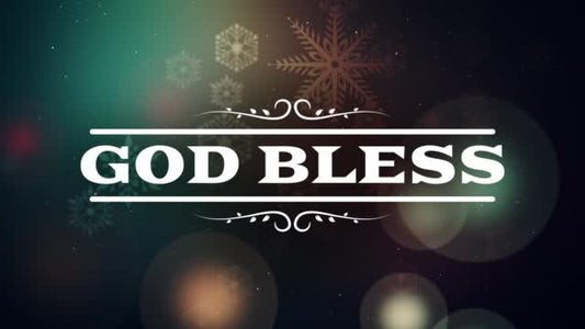 Vintage Christmas God Bless