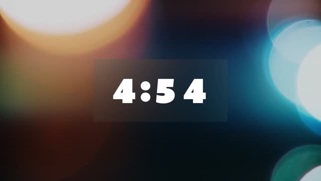 Glass Bokeh Countdown