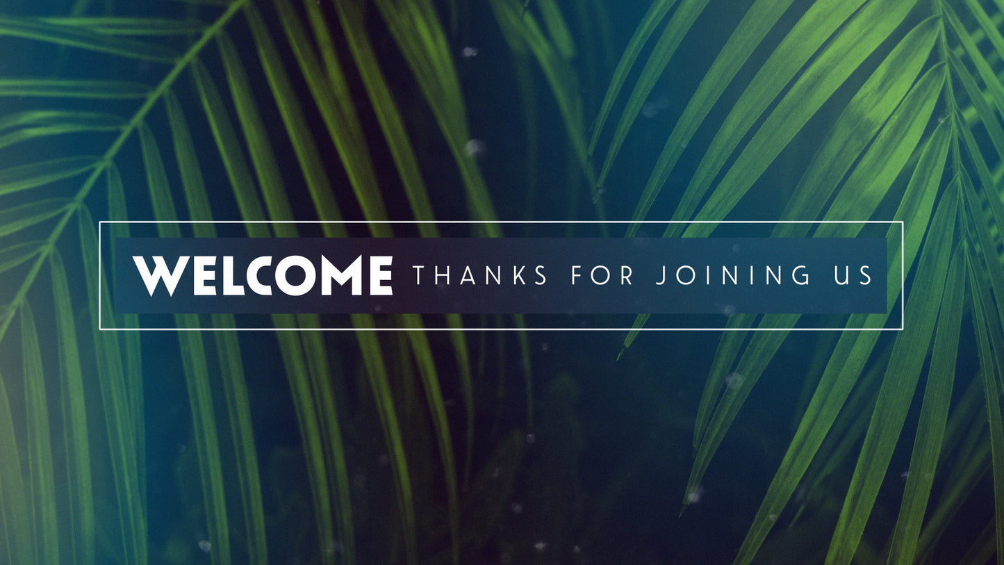 Palm Sunday Streaming Welcome Still