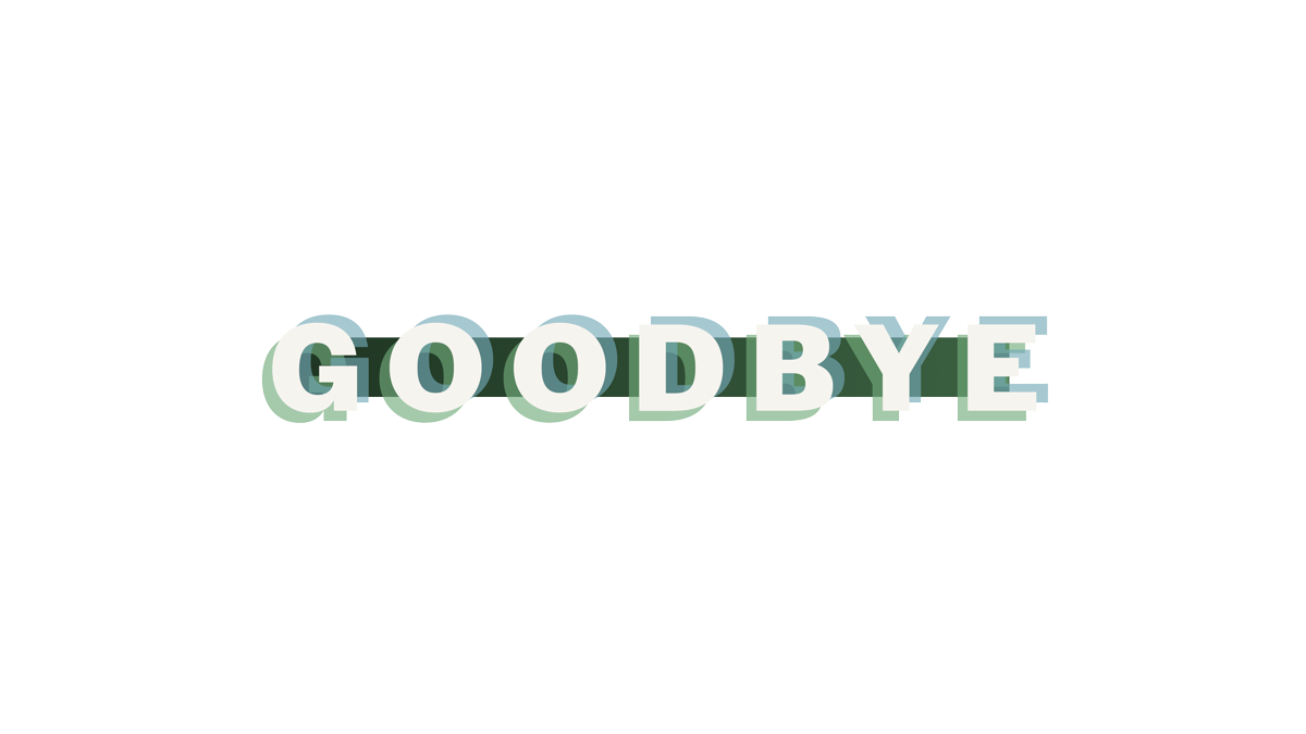 Kiakoura Goodbye Transparency