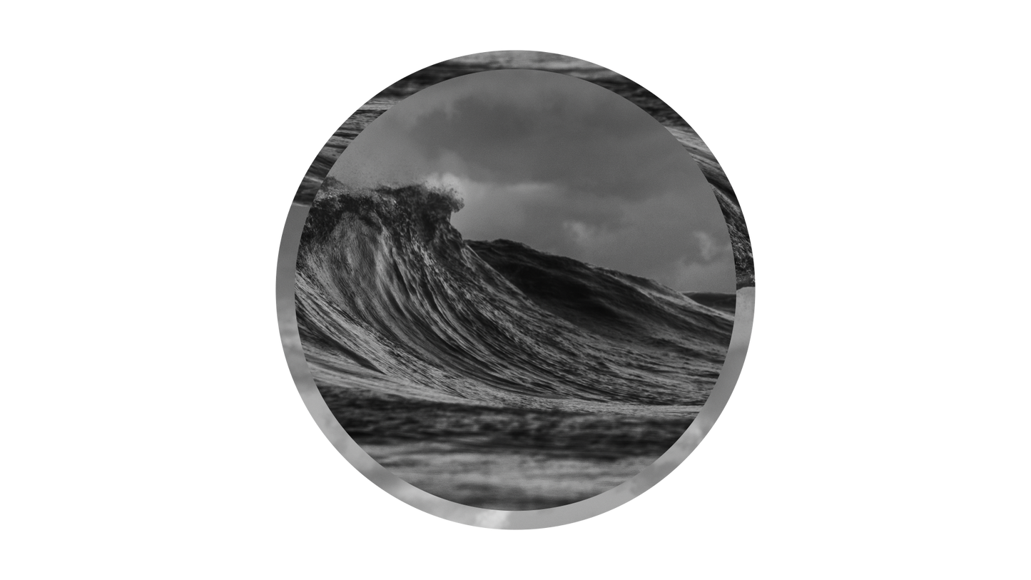 Monochrome Circle Ocean 01