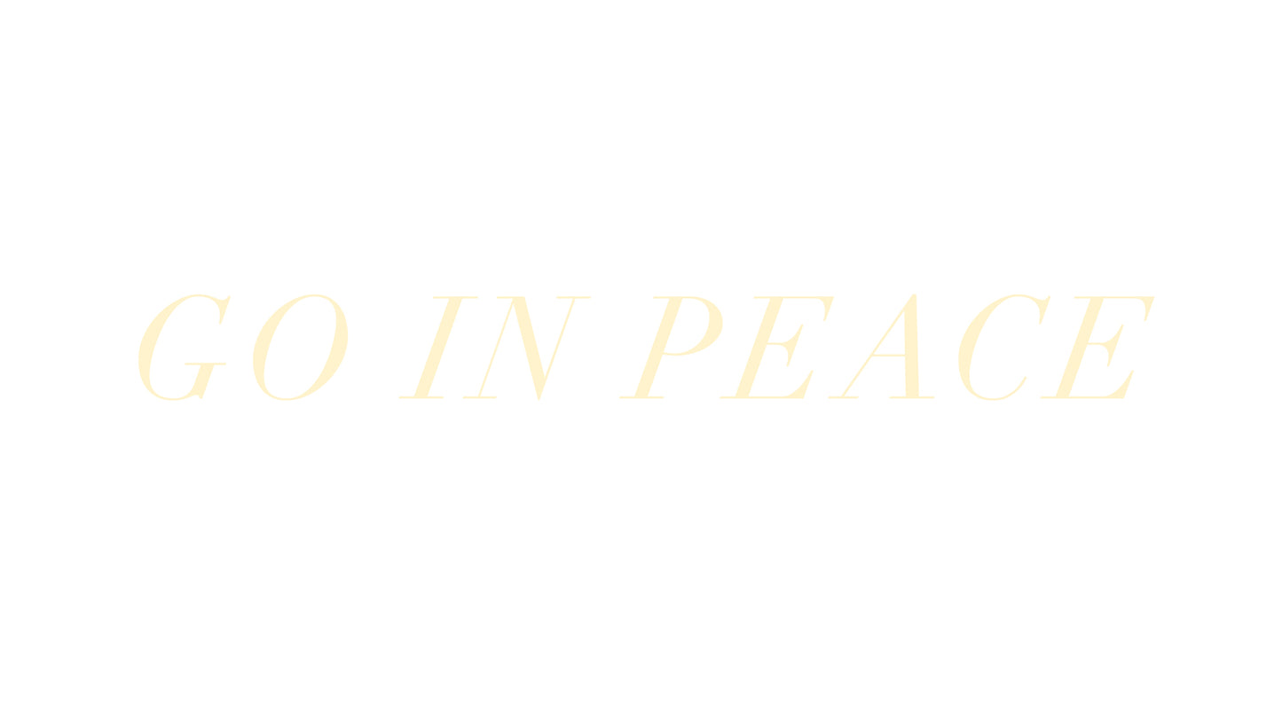 Go In Peace