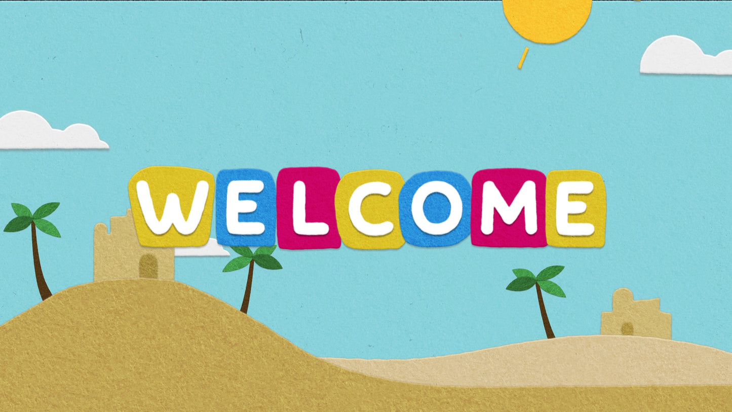 Palm Sunday Flannelgraph Welcome