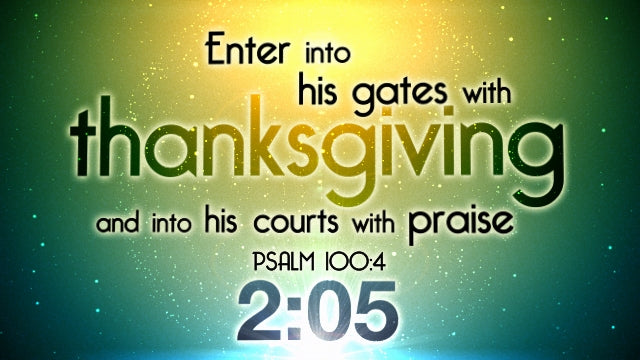 Thanksgiving Verses Countdown
