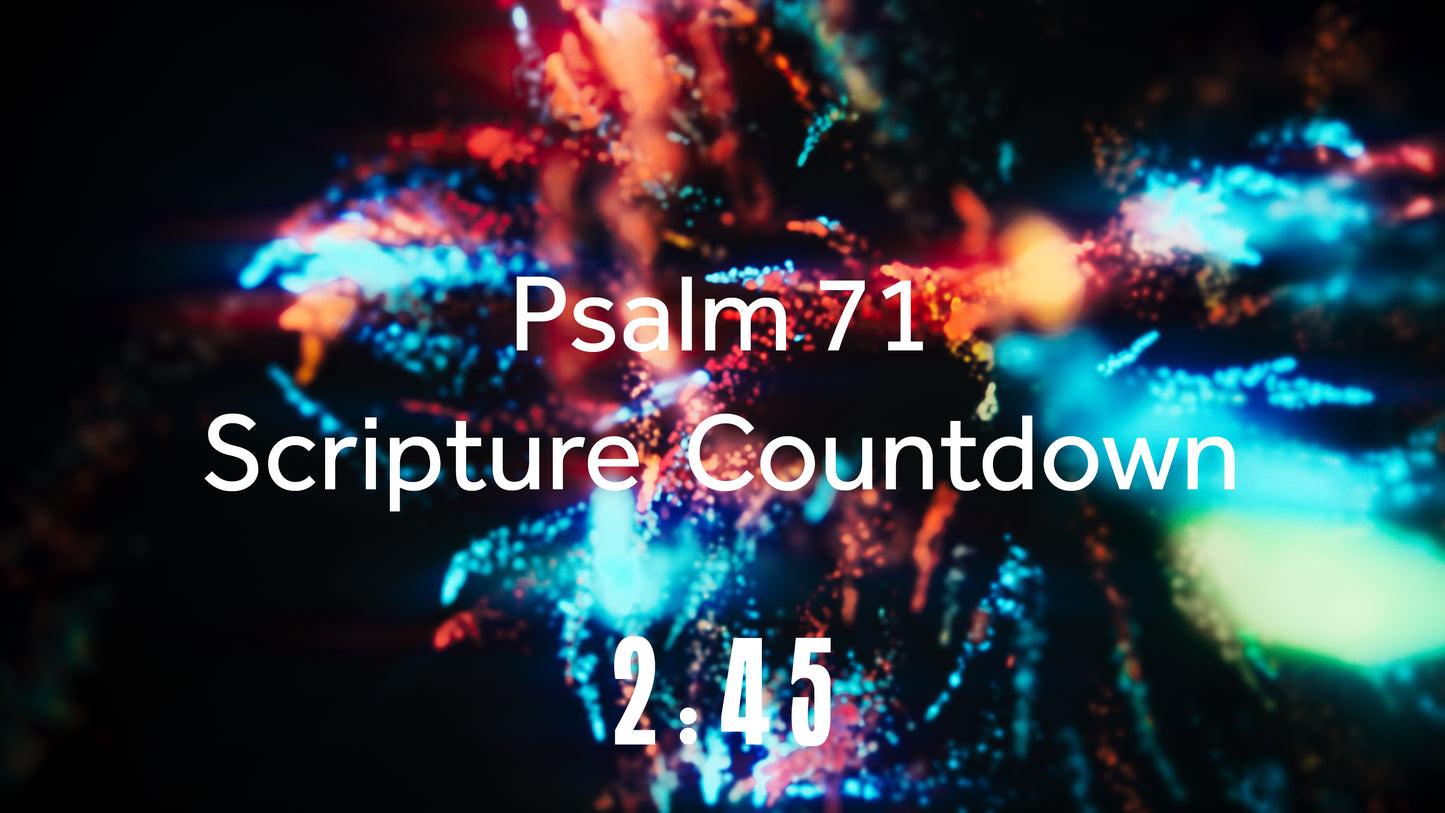 Glow Shower Scripture Countdown