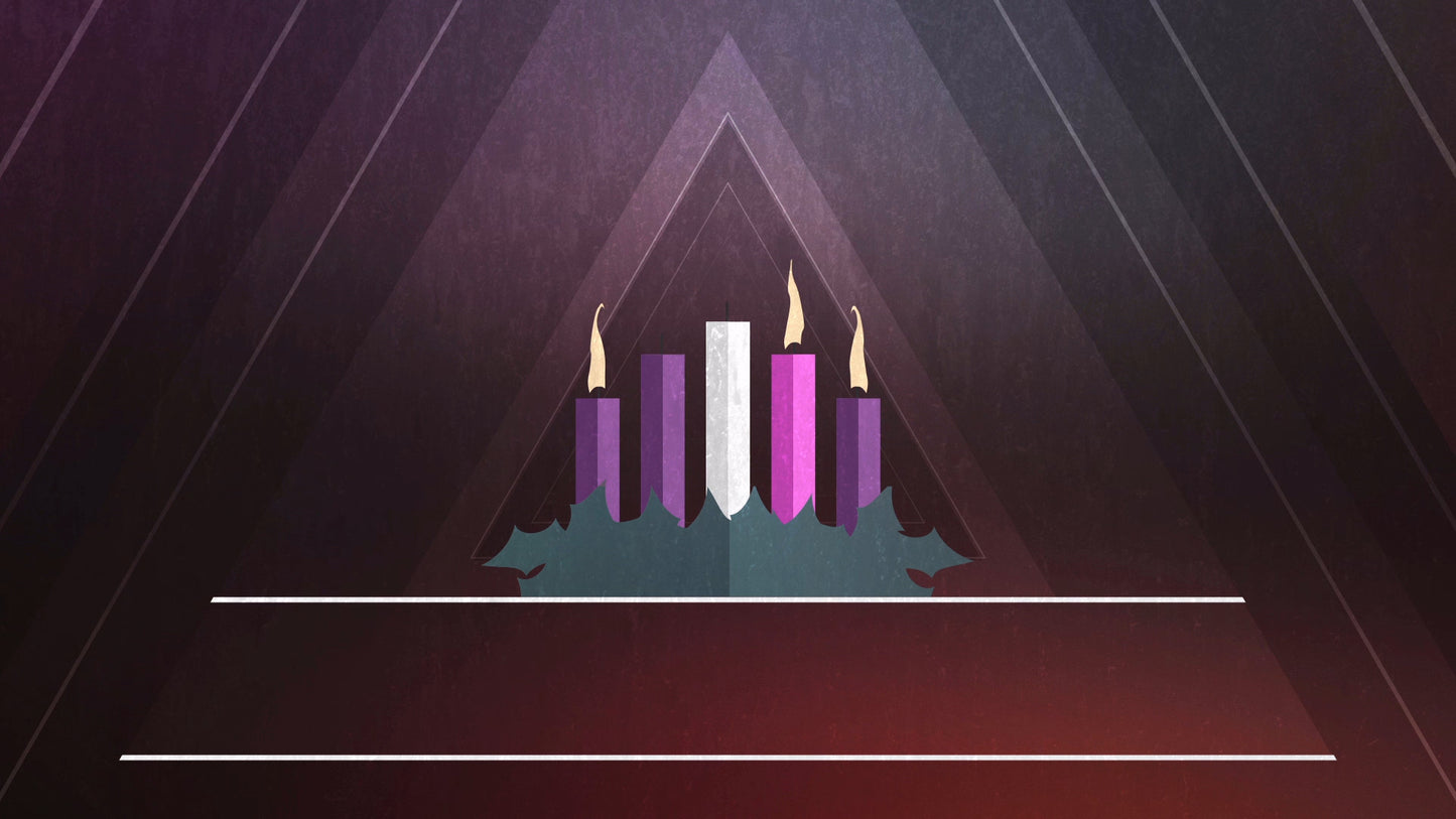 Christmas Advent Candles Week 03 Blank Still