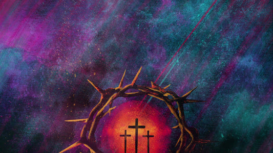 Radiant Paint Crown And Crosses