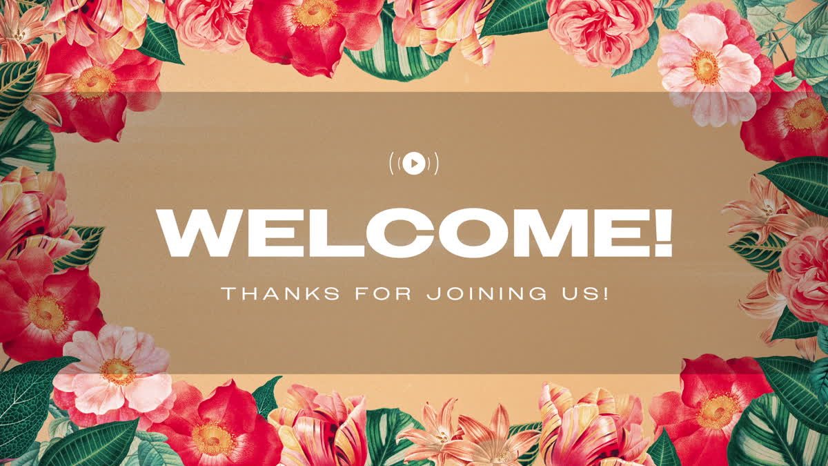 Vintage Floral Welcome Stream