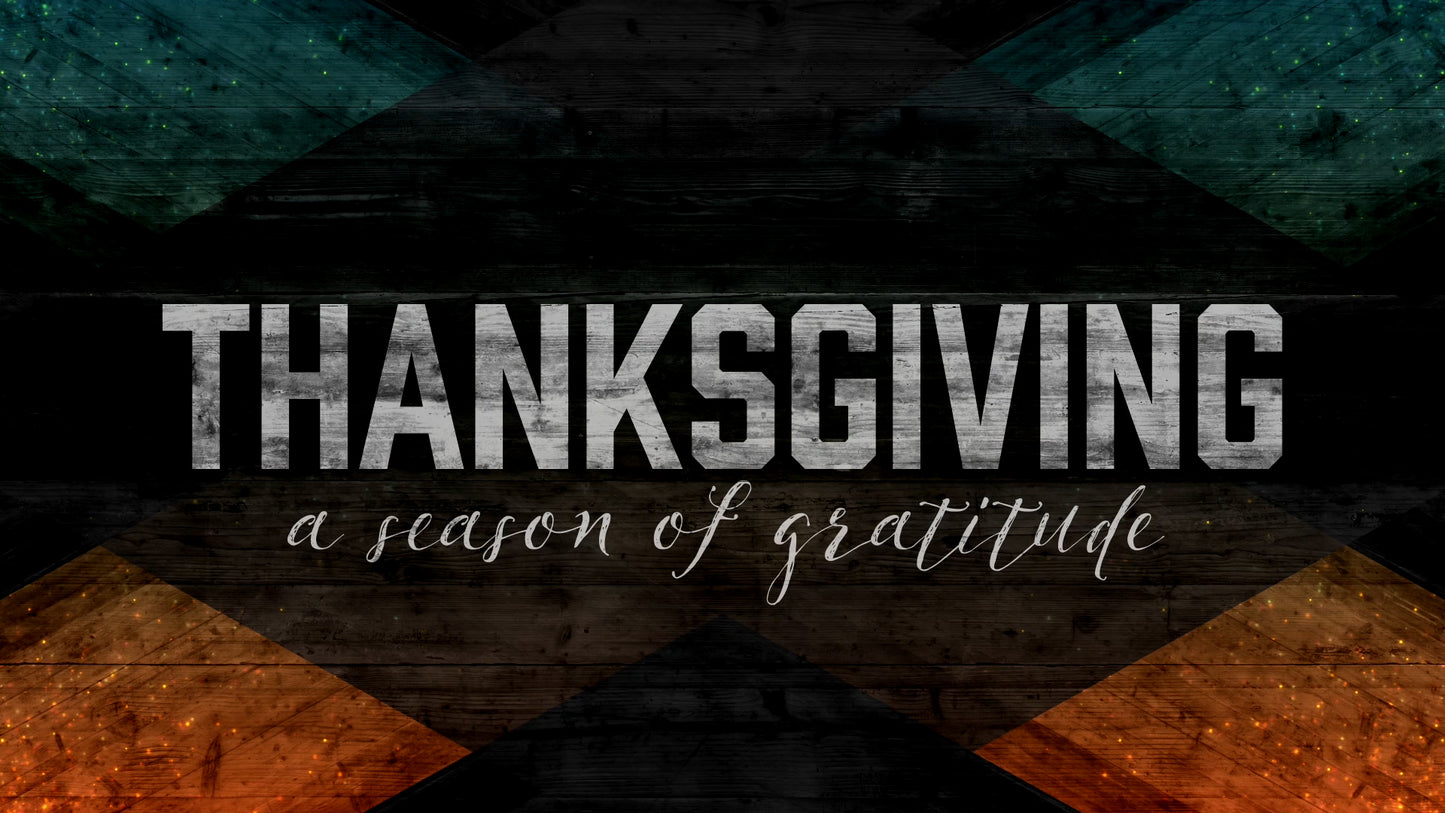 Geometric Wood Thanksgiving Still