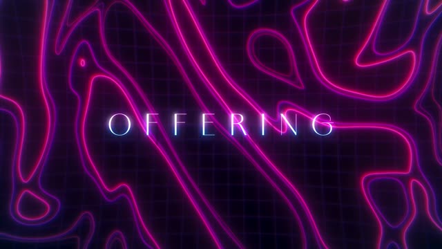 Neon Topo Offering Motion