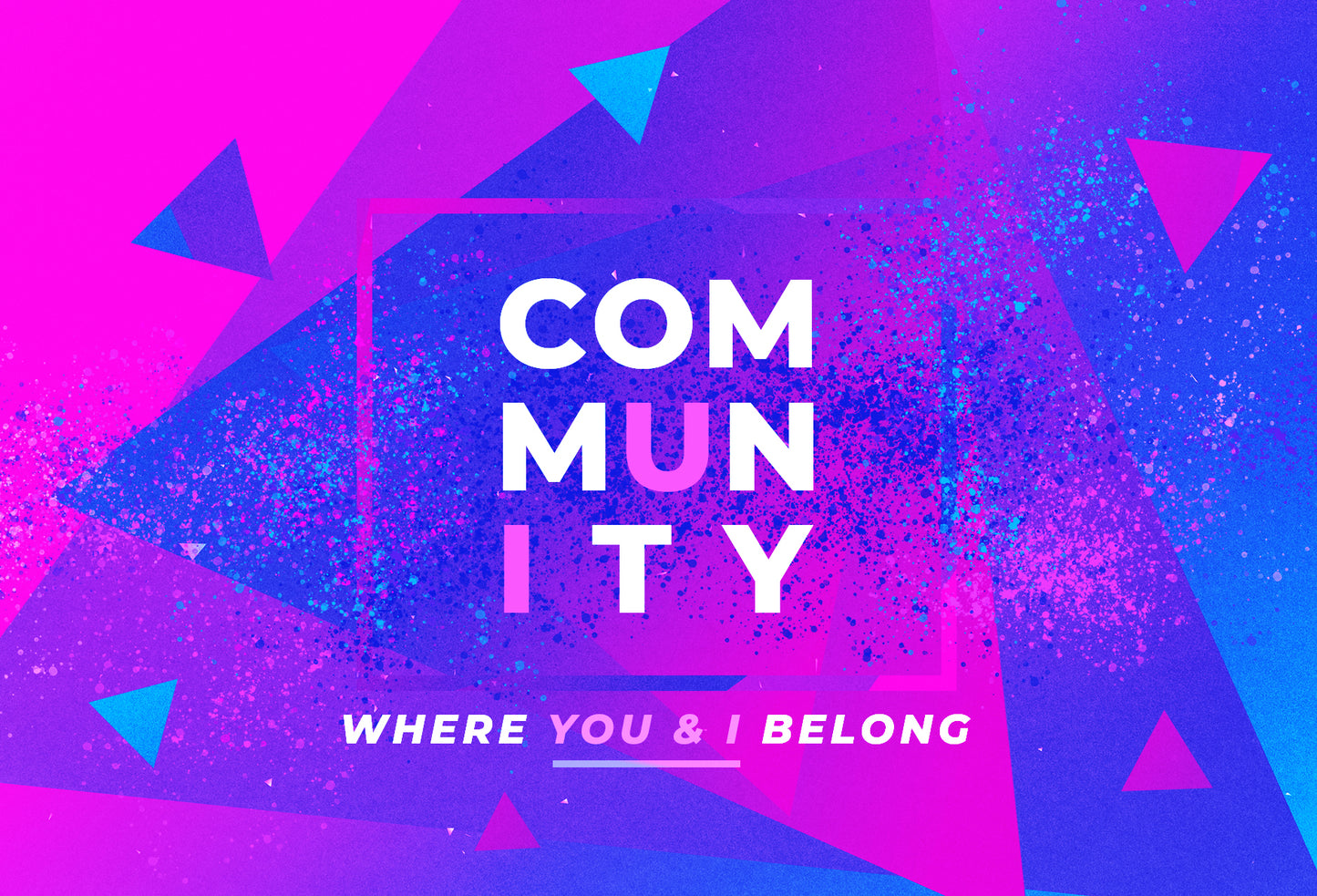 Geo Pop Community 4X6 Postcard