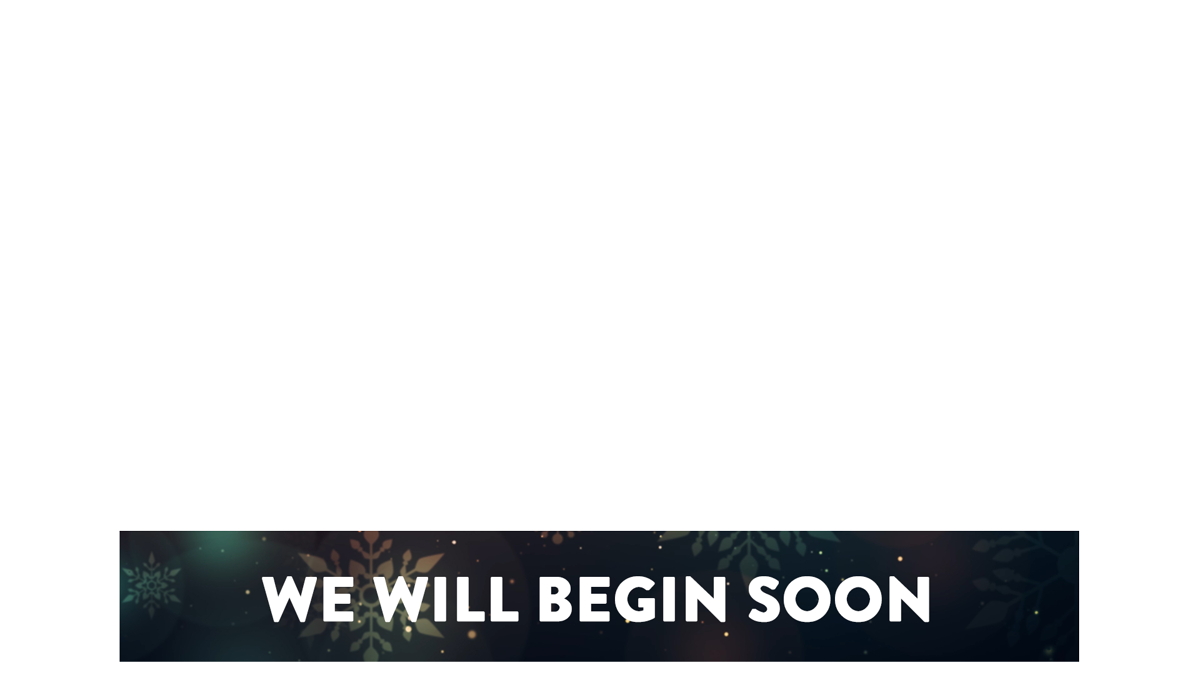 Vintage Christmas Lower Third We Will Begin Soon Transparency