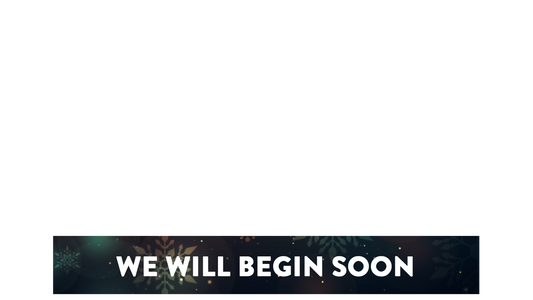 Vintage Christmas Lower Third We Will Begin Soon Transparency