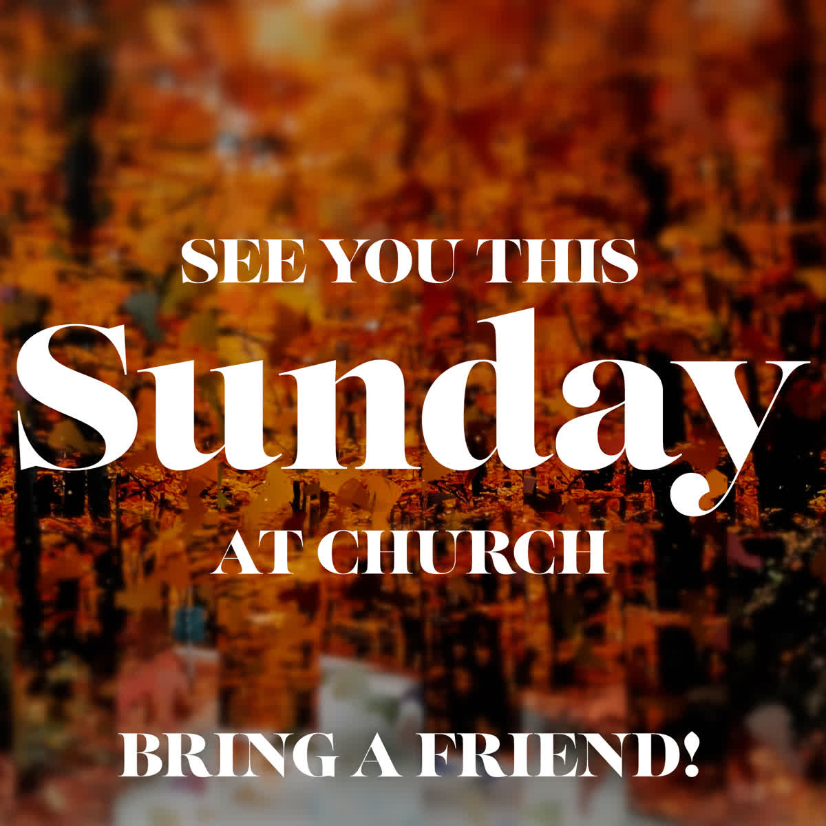 Autumns End Sunday