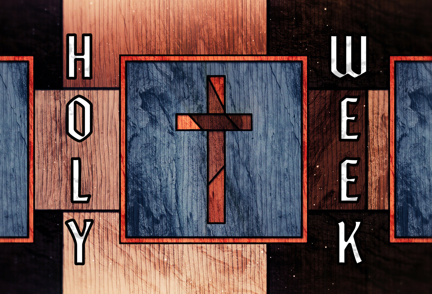 Holy Week Glass 4x6 Postcard